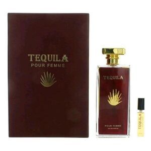 Pour Femme Set by Tequila Gift Set for Women 3.4 oz EDP Spray + 0.17oz EDP Spray